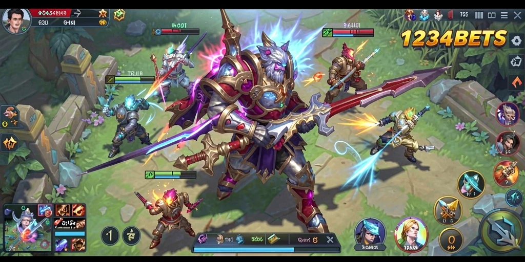 Tampilan menarik dari gameplay SLG 1234BETS.