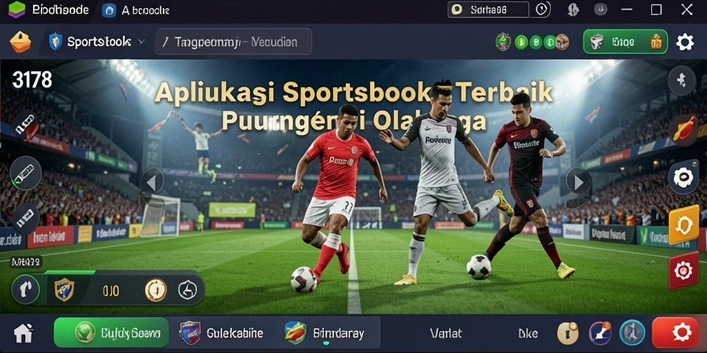 Screenshot dari gameplay taruhan olahraga di aplikasi 3178.