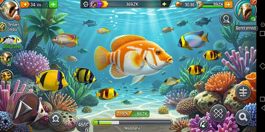Gameplay seru menangkap ikan di 369ZK.