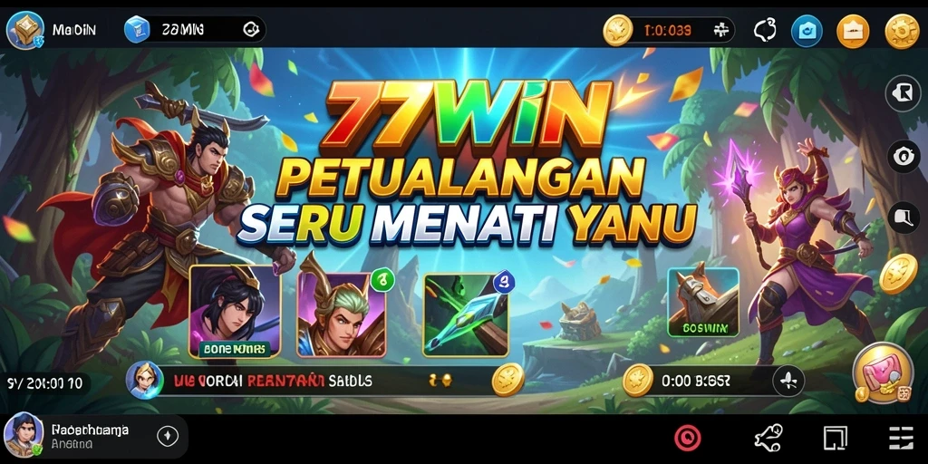 Tampilan gameplay seru dari 77WIN saat menjelajahi dunia petualangan.