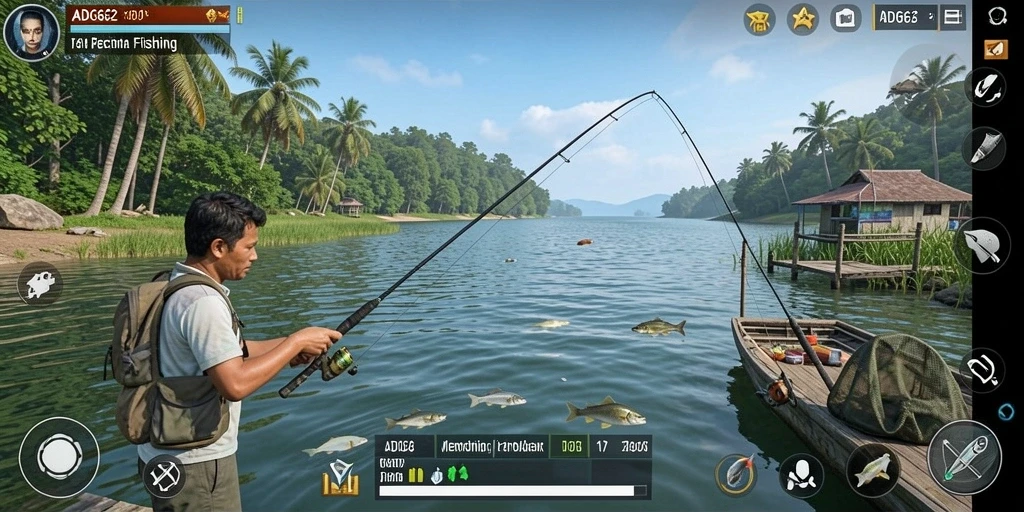 Tangkapan ikan yang mengesankan dalam gameplay ADG62.