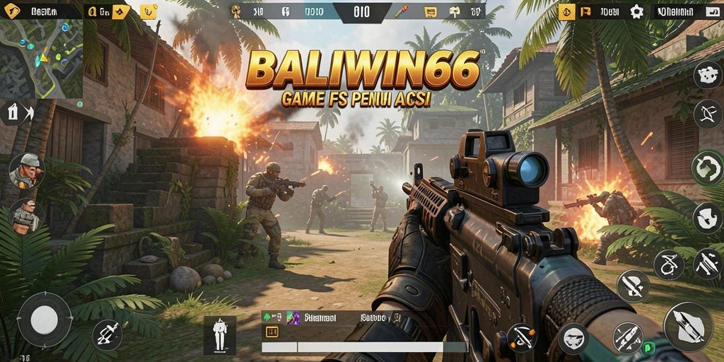 Gameplay mendebarkan di BALIWIN66 dengan aksi FPS intens.