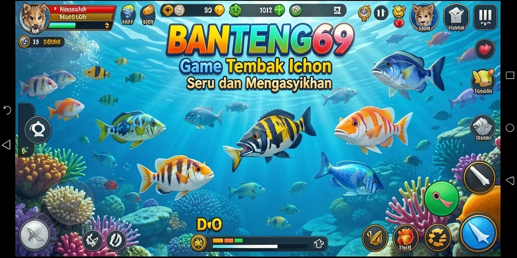 Screenshot gameplay Tembak Ikan di BANTENG69 yang seru.