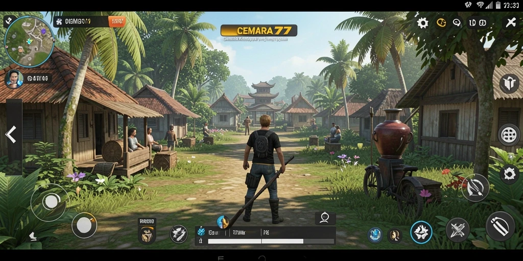 Screenshot utama CEMARA77 menampilkan momen seru dalam gameplay simulasi.