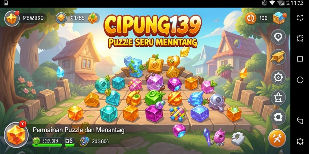 Tangkapan layar gameplay <strong>CIPUNG138</strong> menunjukkan tantangan puzzle yang seru.