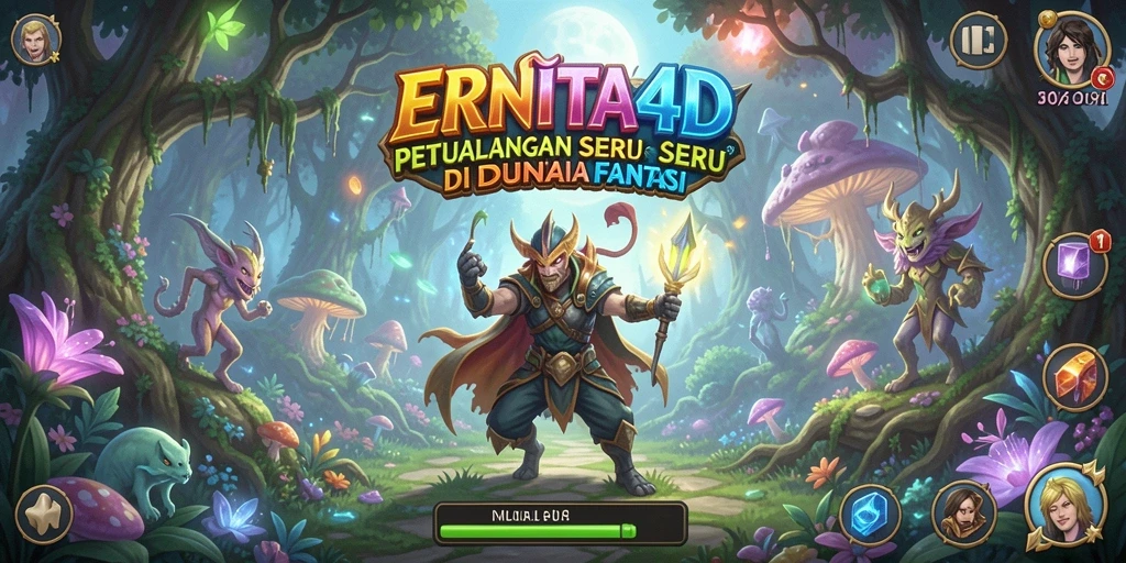 Tampilan gameplay petualangan seru di dunia fantasi ERNITA4D.
