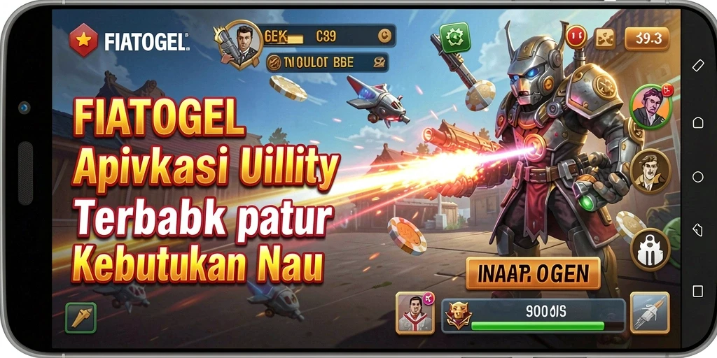 Tampilan utama FIATOGEL dengan fitur-fitur Utility yang membantu pengguna.