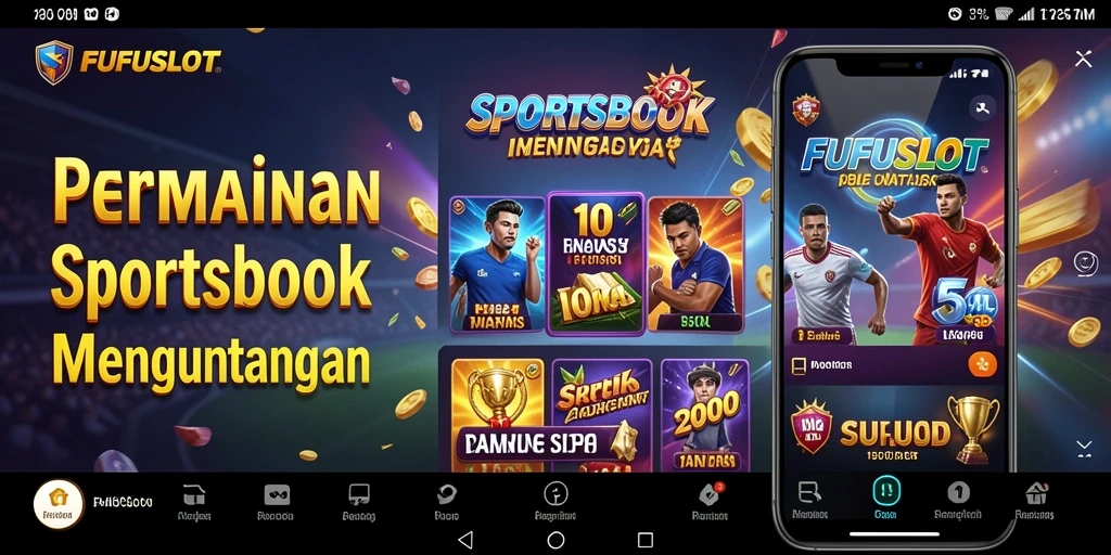 Tampilan gameplay seru dengan berbagai pilihan taruhan Sportsbook.