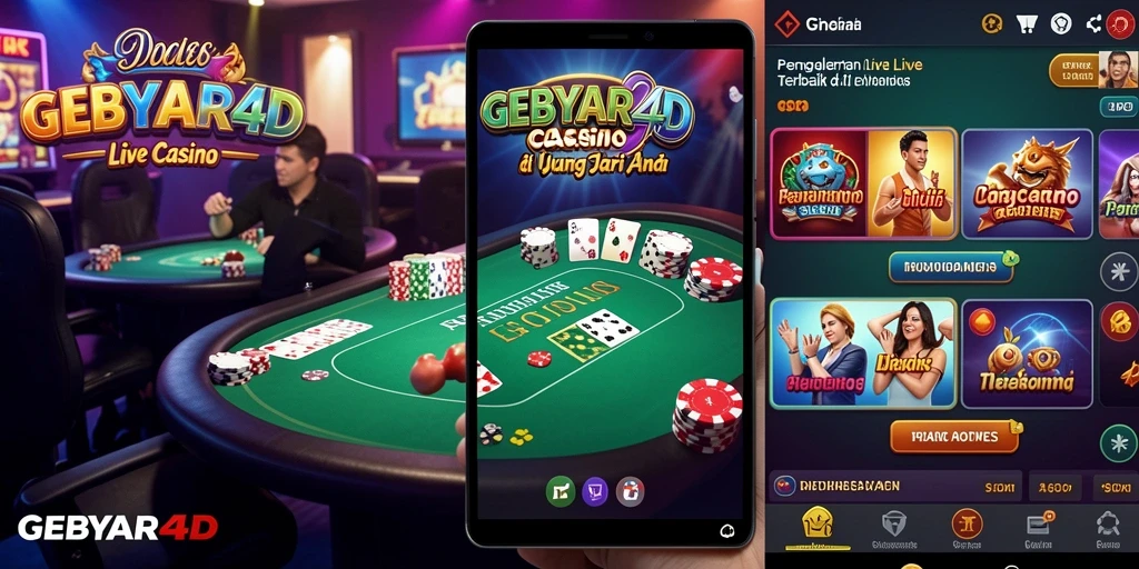 Tampilan menarik dari gameplay Live Casino di GEBYAR4D yang mendebarkan.