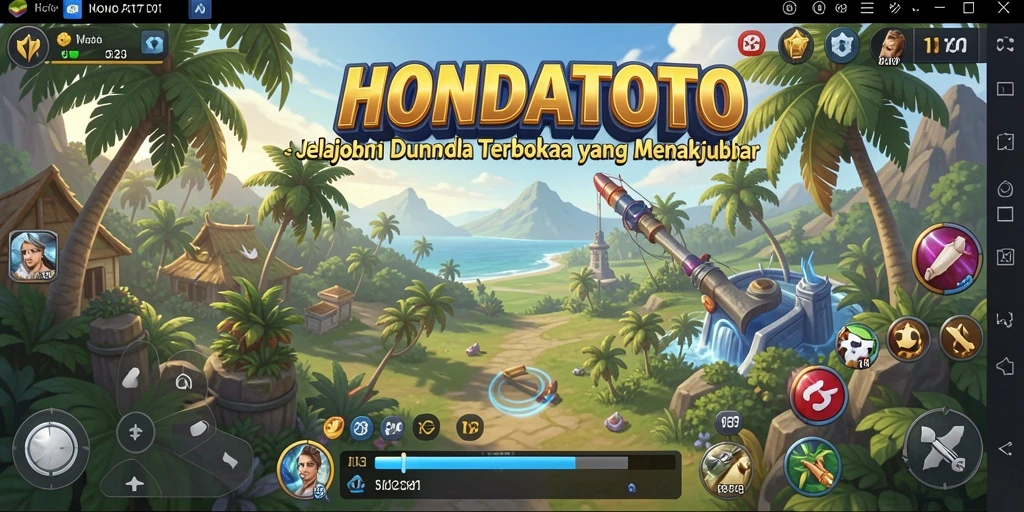 Screenshot HONDATOTO menampilkan petualangan dalam dunia terbuka yang menakjubkan.