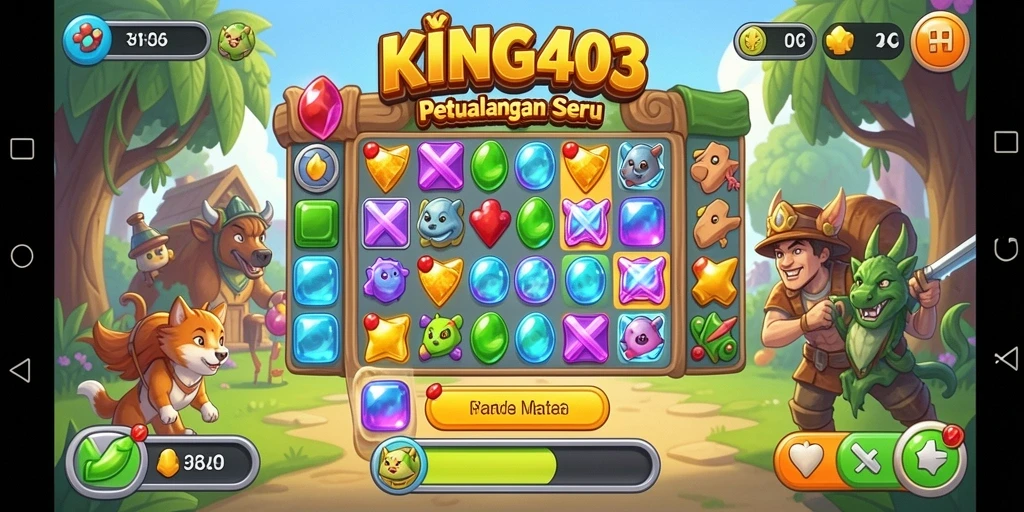 Gameplay KING403 yang seru dan berwarna-warni.