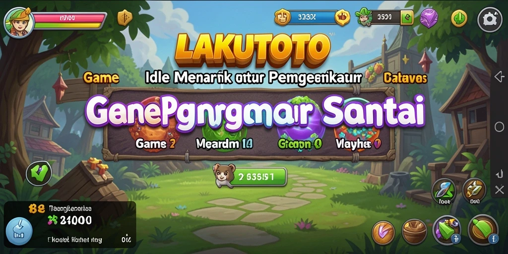 Screenshot utama menunjukkan gameplay santai LAKUTOTO yang menarik.