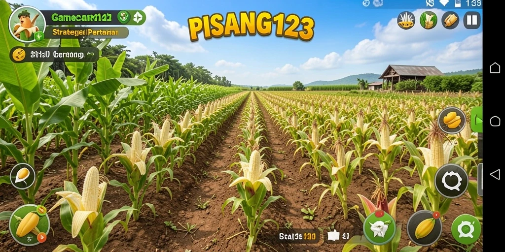Tampilan utama PISANG123 dengan berbagai tanaman dan peternakan.