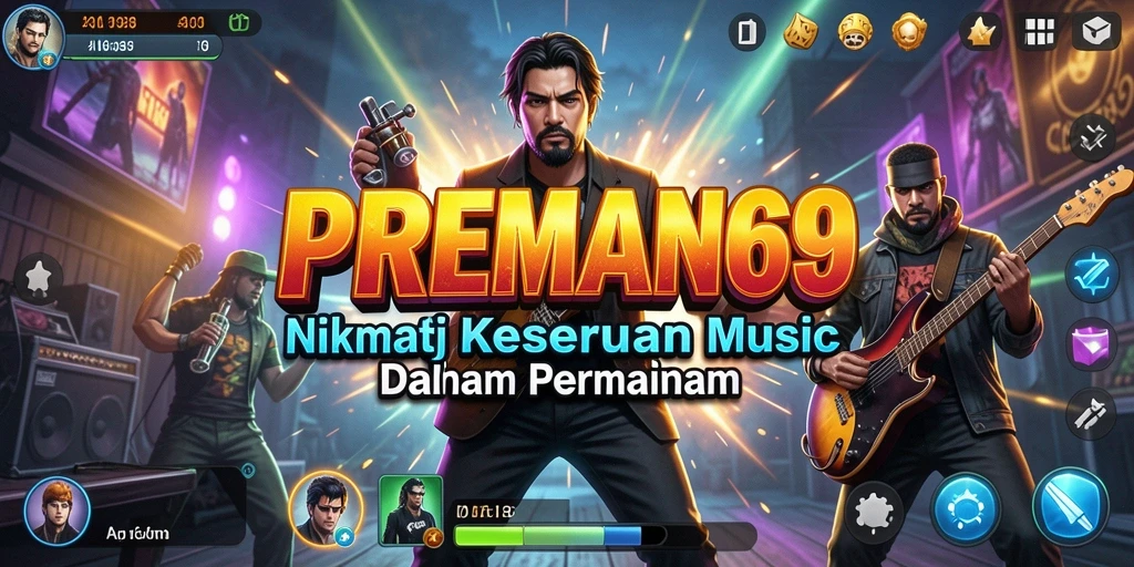 Tampilan gameplay seru dalam <strong>PREMAN69</strong> yang mengajak pemain menikmati musik.