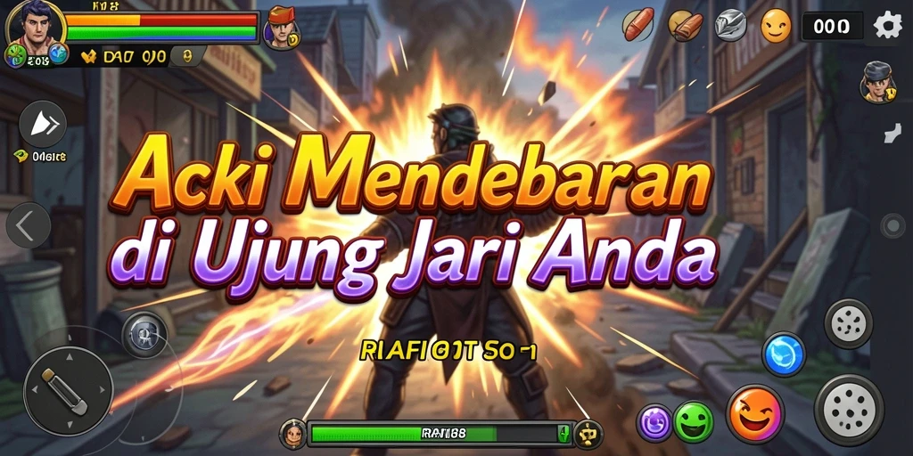 Tampilan mendebarkan dari aksi gameplay RAFI88.