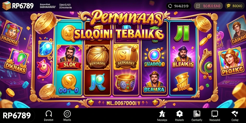 Tampilan gameplay menarik dari RP6789 dengan mesin Slot yang beragam.