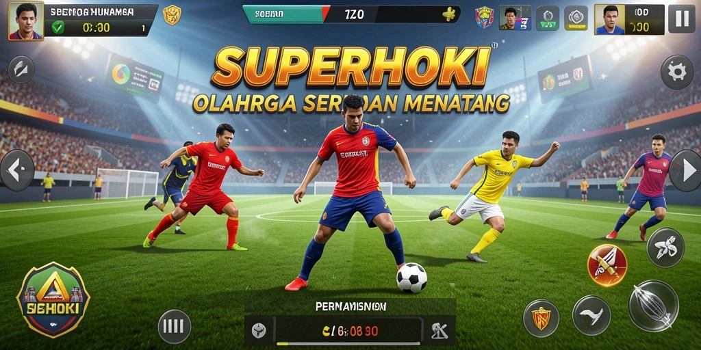 Screenshot menunjukkan aksi permainan SUPERHOKI yang mendebarkan.