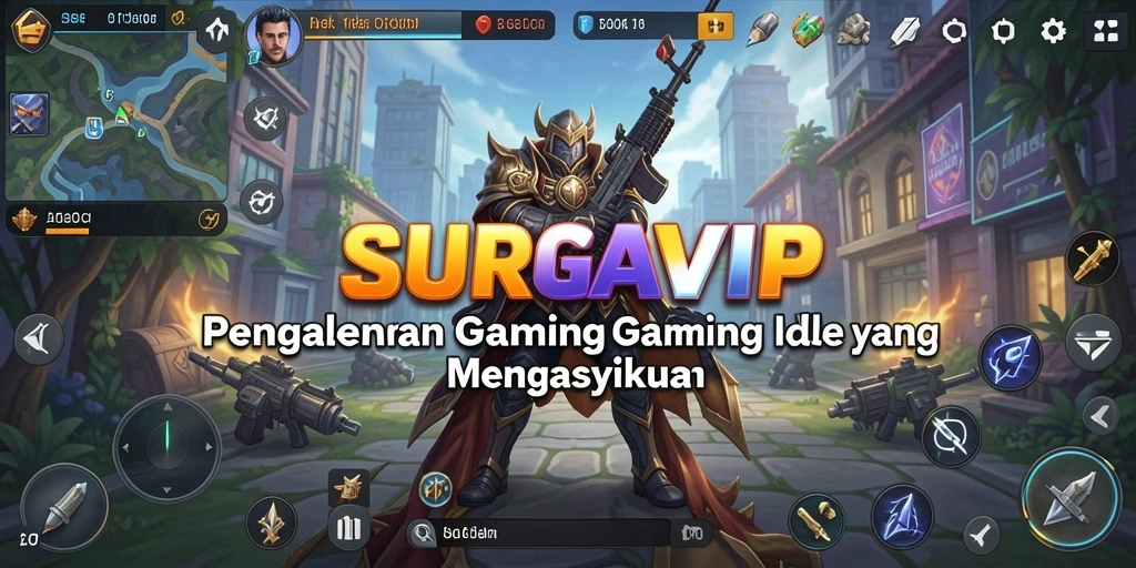 Tampilan gameplay SURGAVIP yang menarik dan penuh warna.