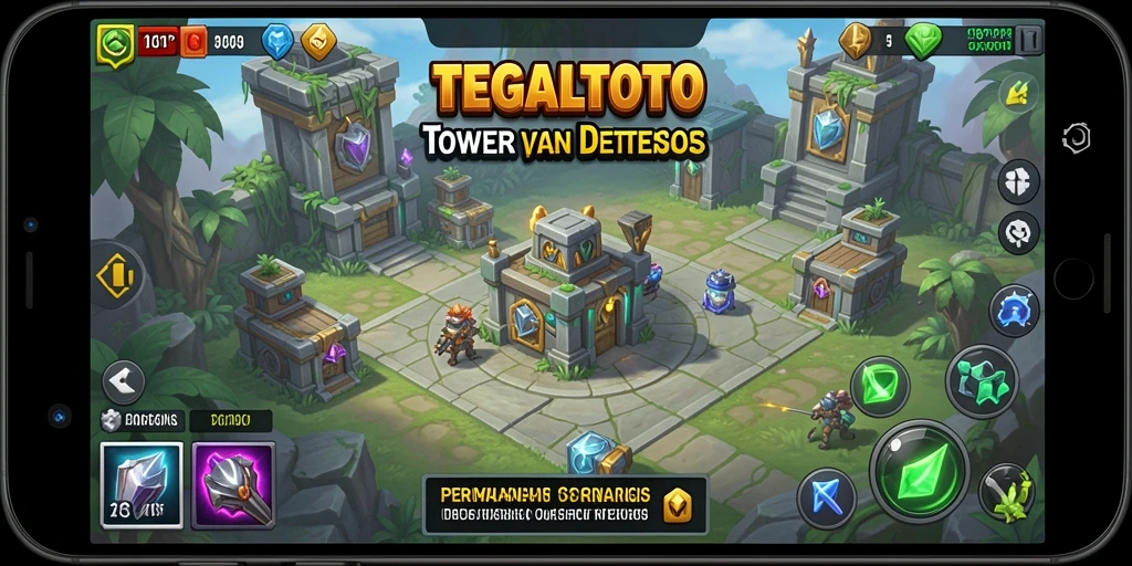 Gameplay seru Tower Defense di TEGALTOTO yang menantang.
