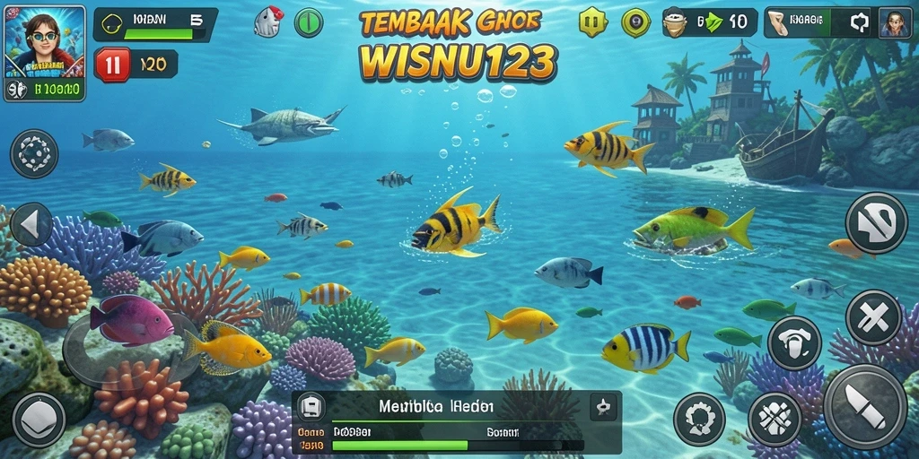 Gameplay seru Tembak Ikan di WISNU123.
